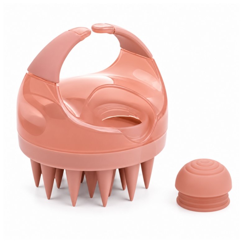 MADAK Silicone Scalp Scrubber in Pink